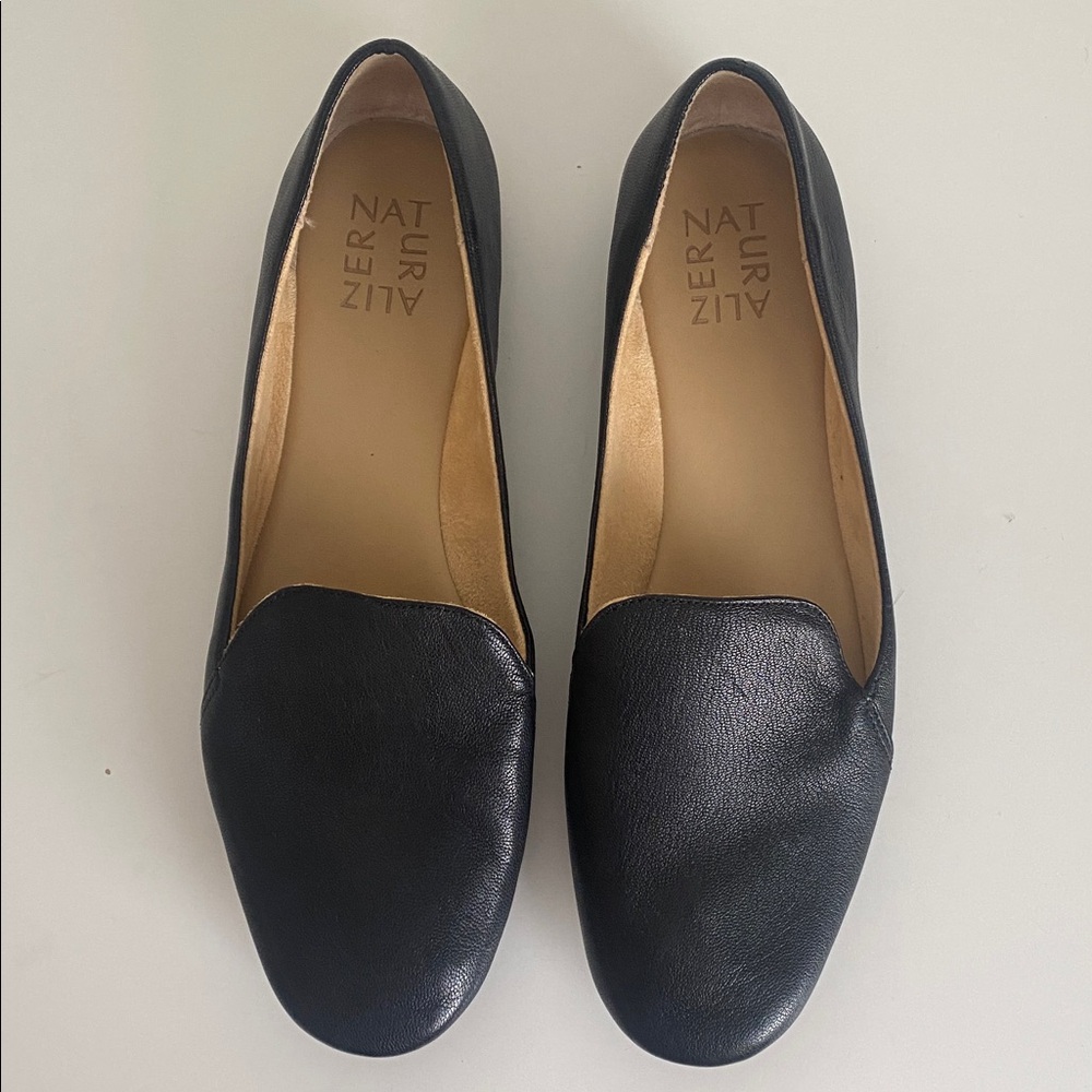 Naturalizer Black Leather Loafers - Picture 7 of 14